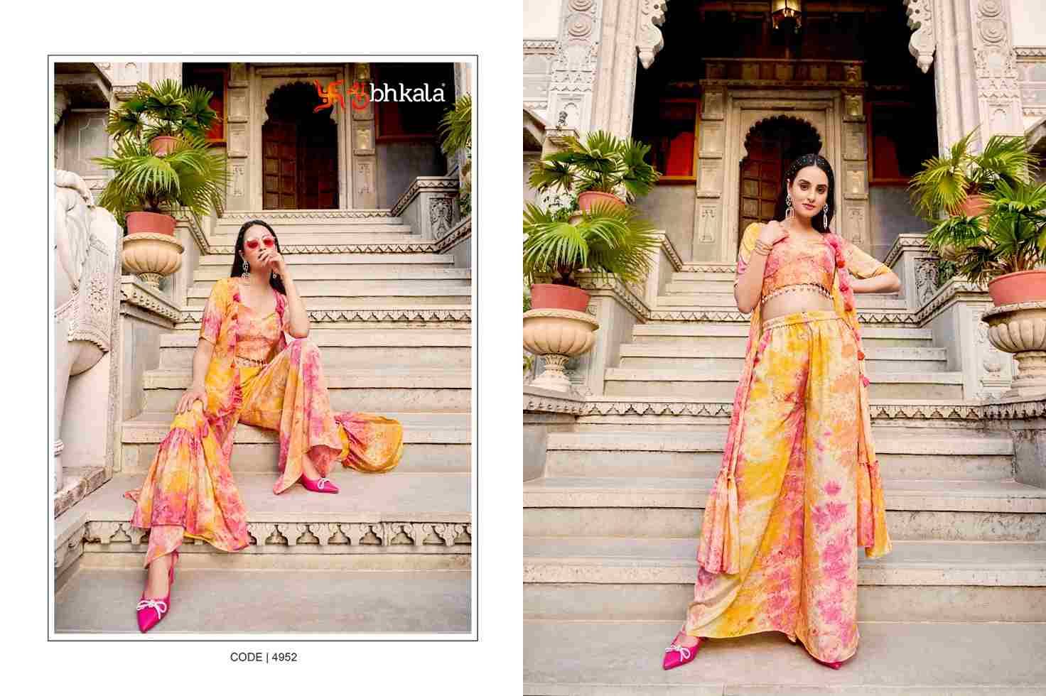 Flory Vol-39 By Shubhkala 4951 To 4954 Series Designer Stylish Fancy Colorful Beautiful Party Wear & Ethnic Wear Collection Silk Digital Print Co-Ord Sets At Wholesale Price