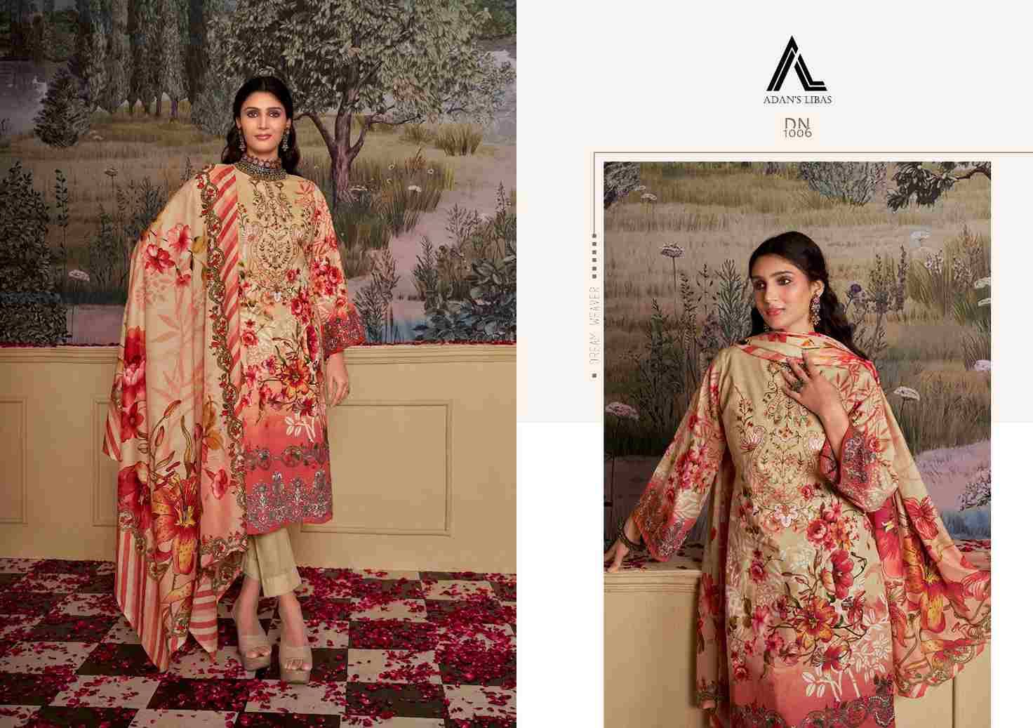 Naira Vol-27 By Adans Libas 1001 To 1008 Series Beautiful Festive Suits Stylish Fancy Colorful Casual Wear & Ethnic Wear Pure Cotton Print Dresses At Wholesale Price