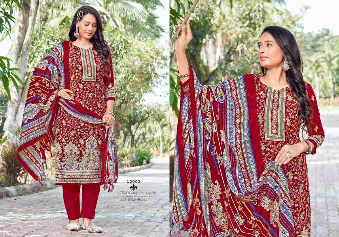 Kashmir Ki Kali Vol-12 By Radha Fab 12001 To 12010 Series Beautiful Festive Suits Colorful Stylish Fancy Casual Wear & Ethnic Wear Pure Pashmina Embroidered Dresses At Wholesale Price