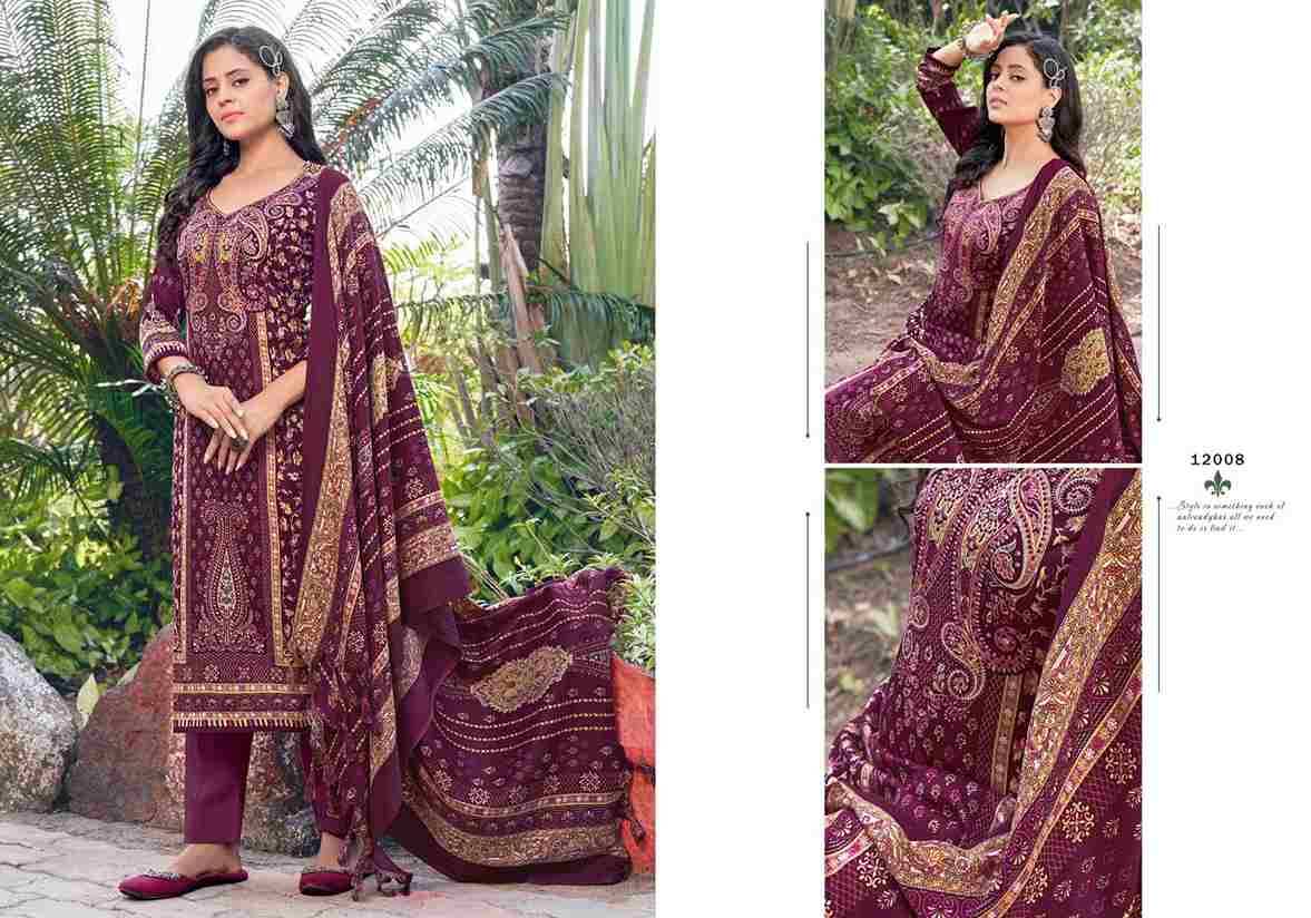Kashmir Ki Kali Vol-12 By Radha Fab 12001 To 12010 Series Beautiful Festive Suits Colorful Stylish Fancy Casual Wear & Ethnic Wear Pure Pashmina Embroidered Dresses At Wholesale Price