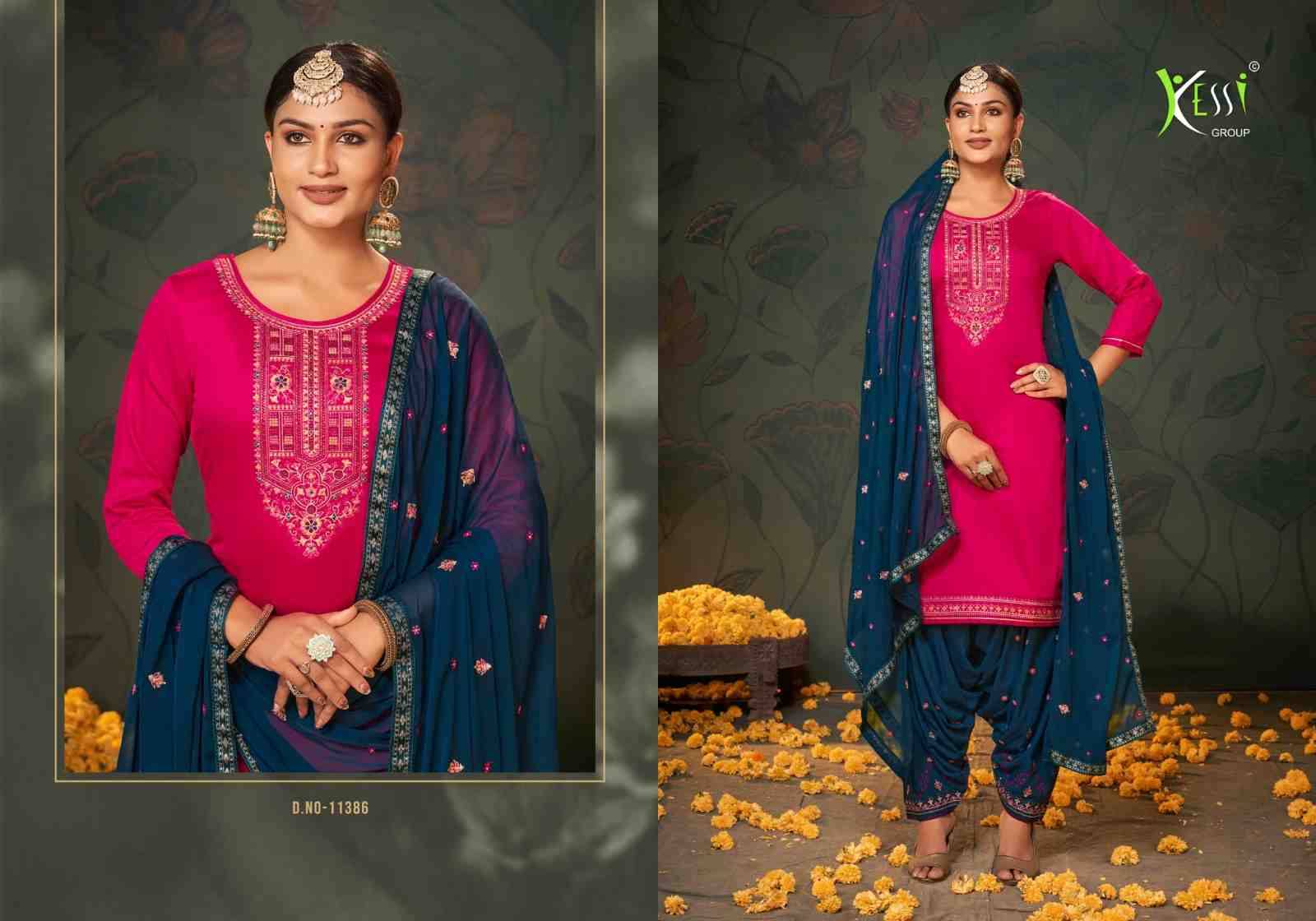 Patiala House Vol-95 By Kessi Fabrics 11381 To 11386 Series Beautiful Patiyala Suits Colorful Stylish Fancy Casual Wear & Ethnic Wear Pure Jam Cotton With Work Dresses At Wholesale Price