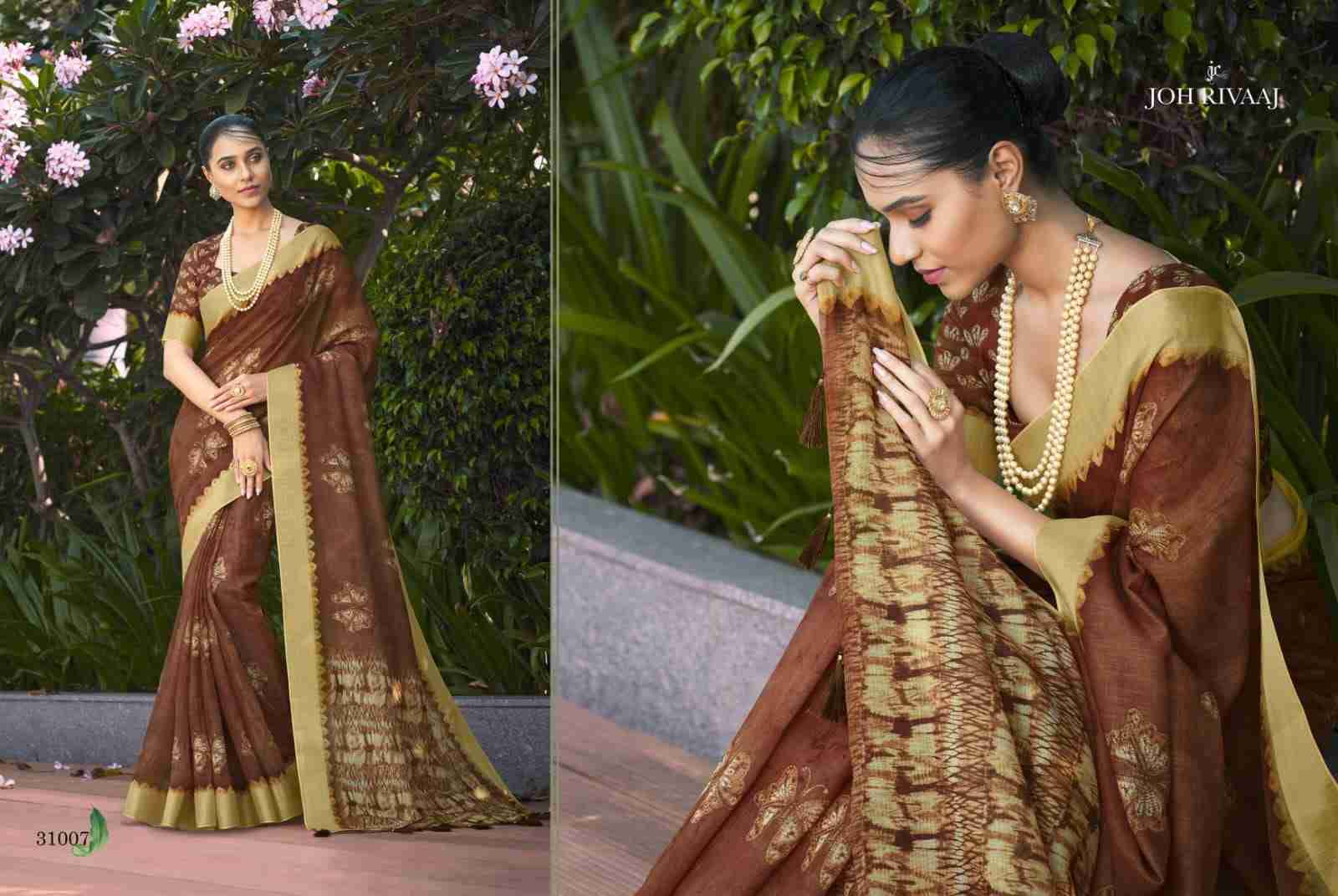 Jarin Vol-310 By Joh Rivaaj 31001 To 31008 Series Indian Traditional Wear Collection Beautiful Stylish Fancy Colorful Party Wear & Occasional Wear Silk Digital Print Sarees At Wholesale Price