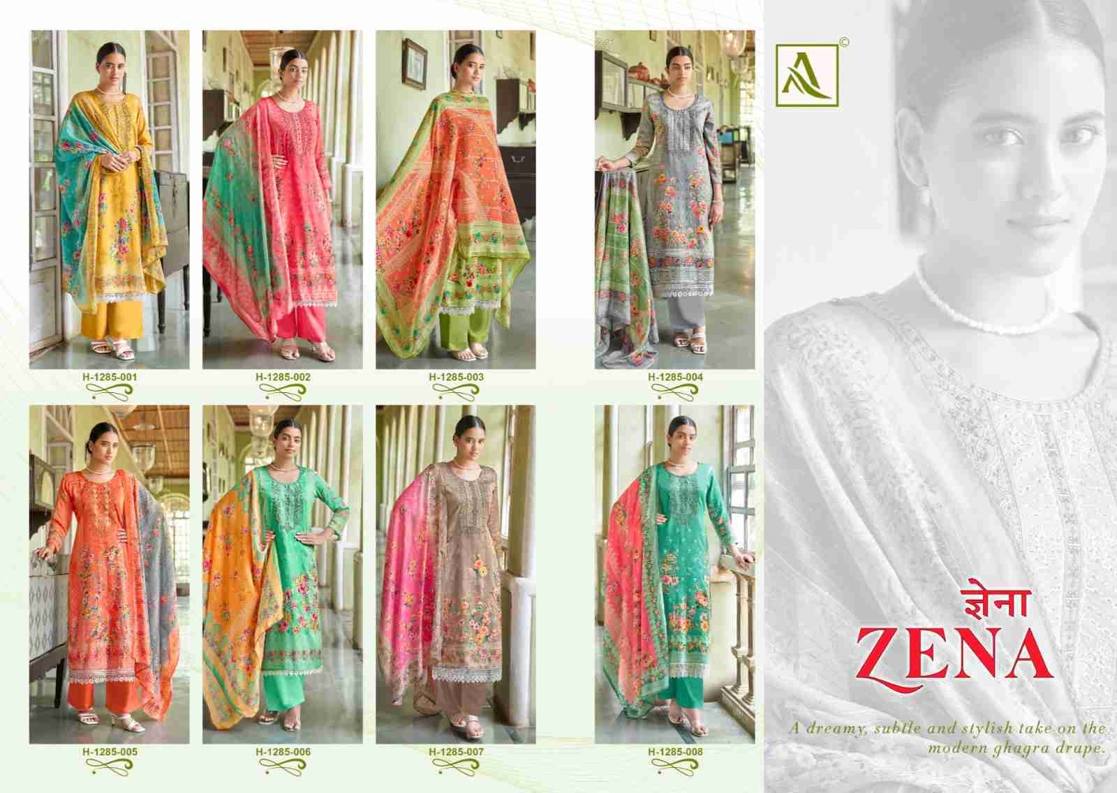 Zena By Alok Suit 1285-001 To 1285-008 Series Beautiful Stylish Fancy Colorful Casual Wear & Ethnic Wear Collection Pure Jam Printed Dresses At Wholesale Price