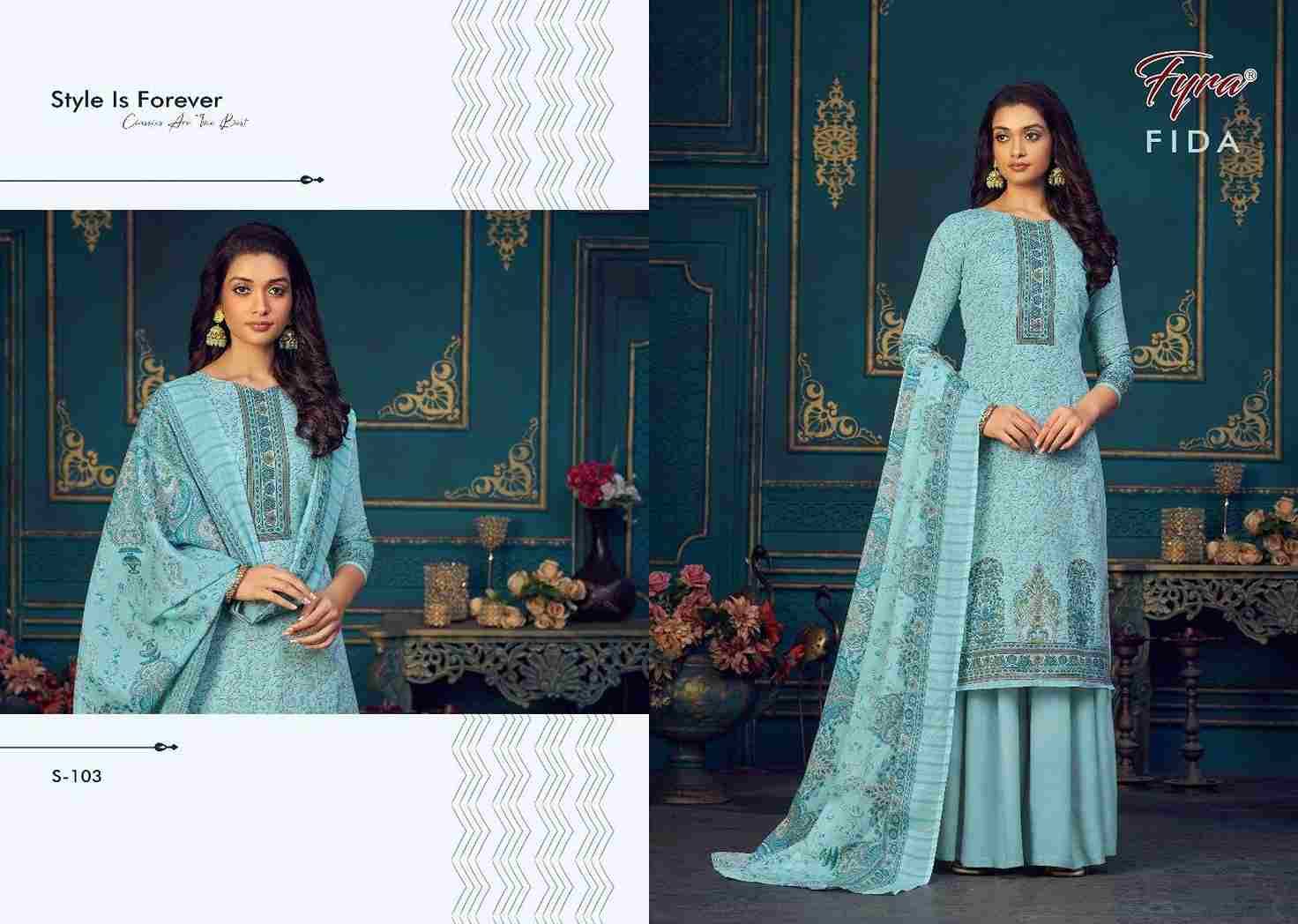 Fida By Fyra 101 To 110 Series Beautiful Stylish Fancy Colorful Casual Wear & Ethnic Wear Collection Pure Cotton Printed Dresses At Wholesale Price