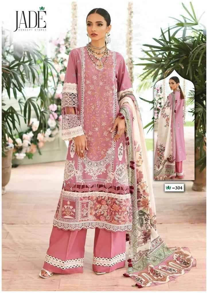 Crimson Vol-3 By Jade 301 To 306 Series Beautiful Festive Suits Stylish Fancy Colorful Casual Wear & Ethnic Wear Pure Lawn Digital Print Dresses At Wholesale Price