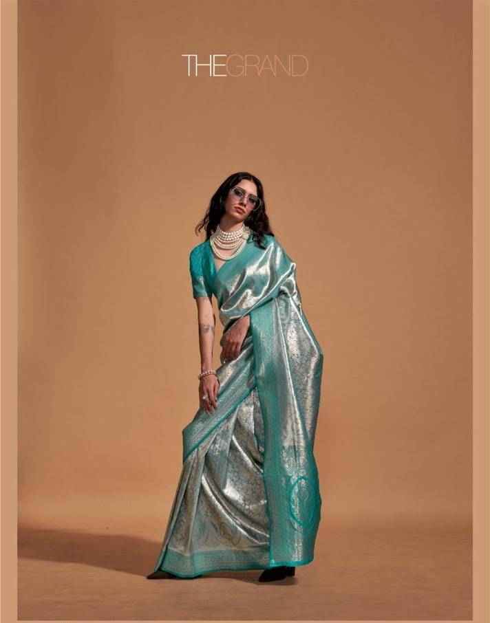 Kanjeepuram Silk By Raj Tex 358001 To 358006 Series Indian Traditional Wear Collection Beautiful Stylish Fancy Colorful Party Wear & Occasional Wear Pure Kanjivaram Silk Sarees At Wholesale Price