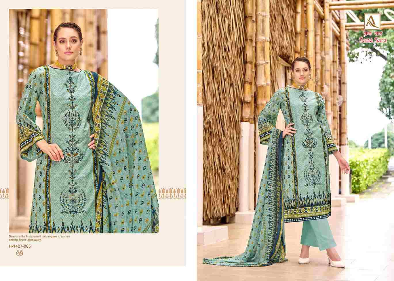 Sana Sara By Alok Suit 1427-001 To 1427-008 Beautiful Festive Suits Colorful Stylish Fancy Casual Wear & Ethnic Wear Pure Cambric Print Dresses At Wholesale Price