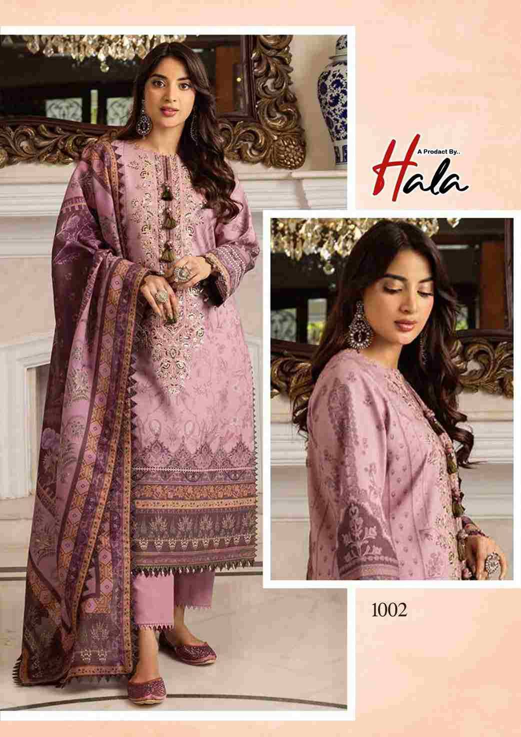 Ramsha By Hala 1001 To 1006 Series Beautiful Festive Suits Stylish Fancy Colorful Casual Wear & Ethnic Wear Pure Cotton Digital Print Dresses At Wholesale Price