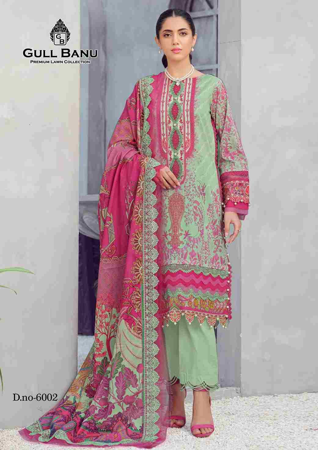 Gull Banu Vol-6 By Gull Aahmed 6001 To 6006 Series Beautiful Festive Suits Colorful Stylish Fancy Casual Wear & Ethnic Wear Pure Lawn Print Dresses At Wholesale Price