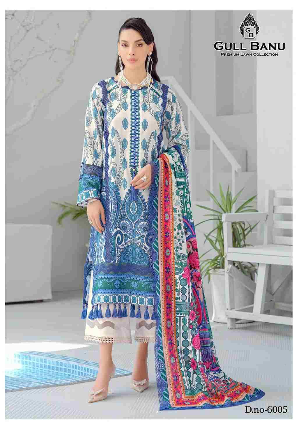 Gull Banu Vol-6 By Gull Aahmed 6001 To 6006 Series Beautiful Festive Suits Colorful Stylish Fancy Casual Wear & Ethnic Wear Pure Lawn Print Dresses At Wholesale Price