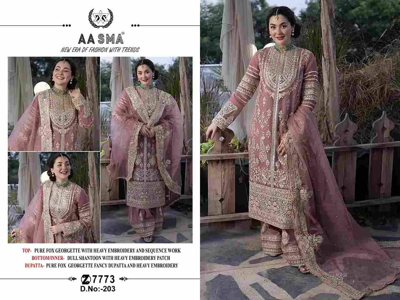Aasma Hit Design 203 By Fashid Wholesale Beautiful Pakistani Suits Colorful Stylish Fancy Casual Wear & Ethnic Wear Muslin Cotton Embroidered Dresses At Wholesale Price