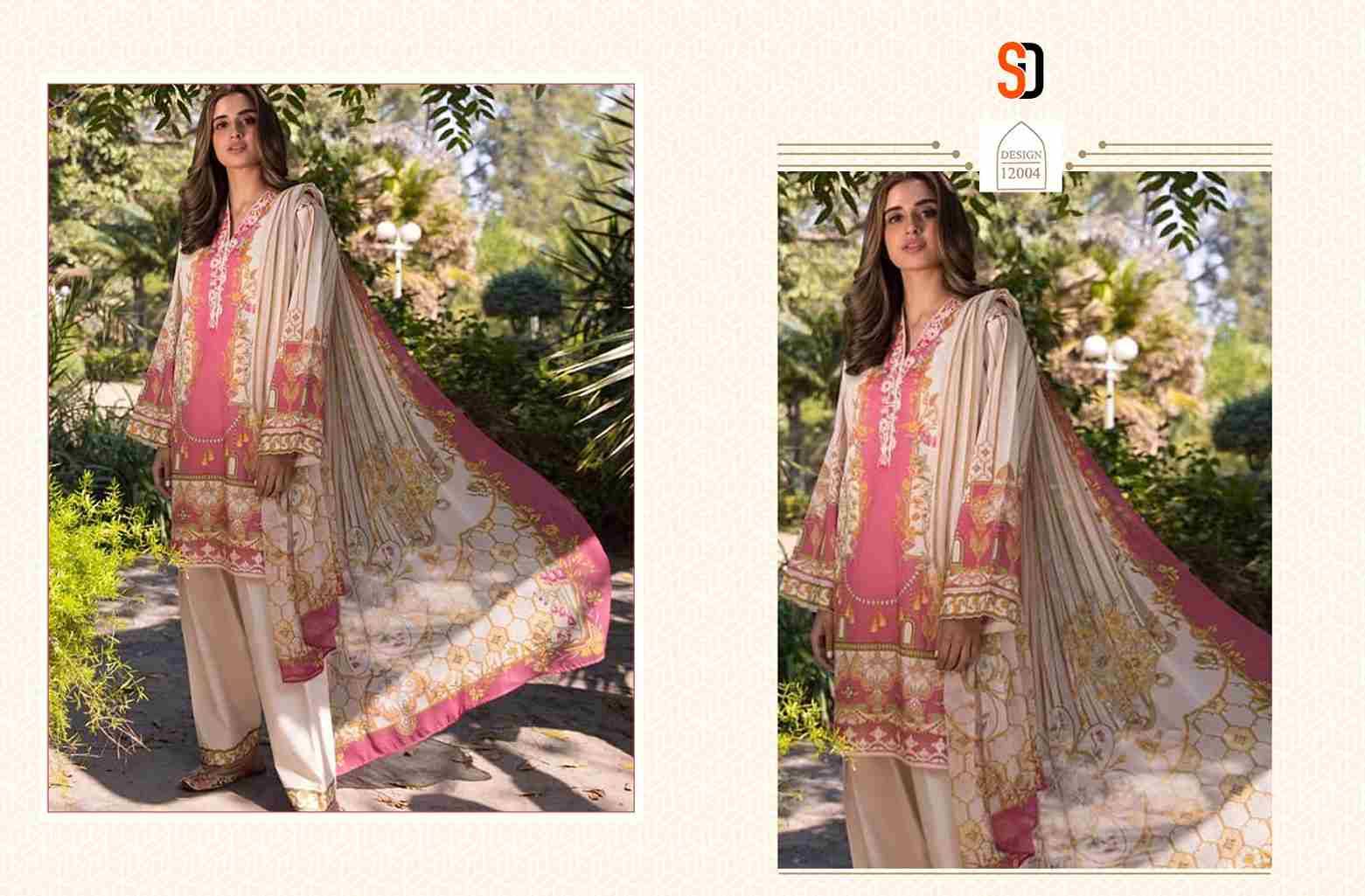 Vintage Vol-12 By Shraddha Designer 12001 To 12004 Series Beautiful Pakistani Suits Colorful Stylish Fancy Casual Wear & Ethnic Wear Lawn Cotton Print Embroidered Dresses At Wholesale Price