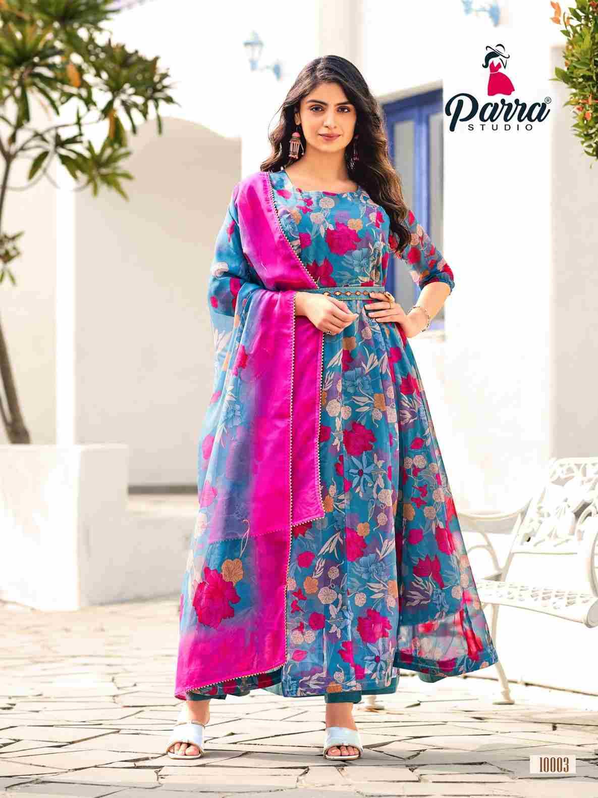 Sangam By Parra Studio 10001 To 10006 Series Beautiful Pakistani Suits Colorful Stylish Fancy Casual Wear & Ethnic Wear Soft Organza Dresses At Wholesale Price