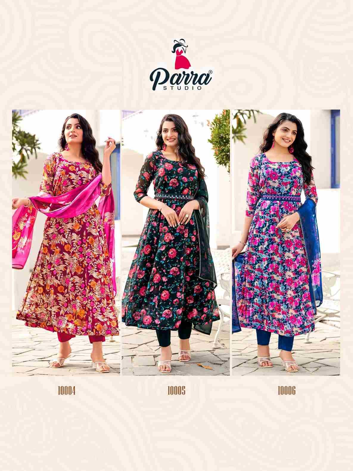 Sangam By Parra Studio 10001 To 10006 Series Beautiful Pakistani Suits Colorful Stylish Fancy Casual Wear & Ethnic Wear Soft Organza Dresses At Wholesale Price