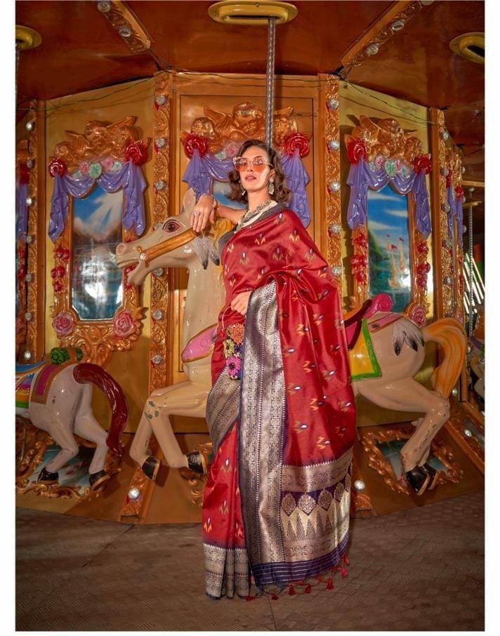 Kaitra Silk By Raj Tex 356001 To 356006 Series Indian Traditional Wear Collection Beautiful Stylish Fancy Colorful Party Wear & Occasional Wear Handloom Silk Sarees At Wholesale Price