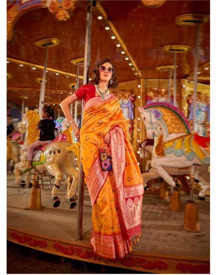 Kaitra Silk By Raj Tex 356001 To 356006 Series Indian Traditional Wear Collection Beautiful Stylish Fancy Colorful Party Wear & Occasional Wear Handloom Silk Sarees At Wholesale Price