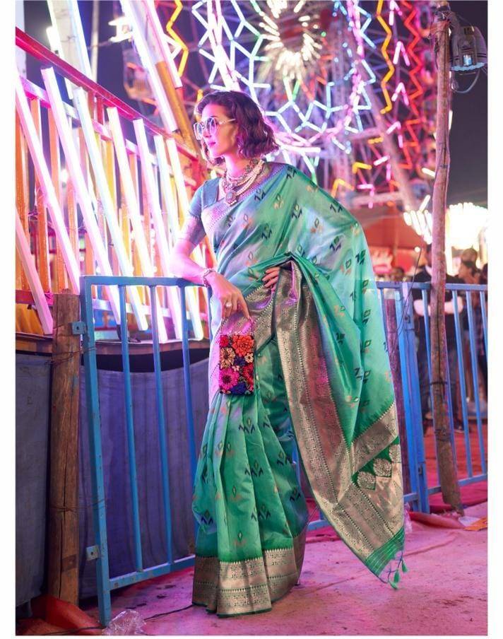 Kaitra Silk By Raj Tex 356001 To 356006 Series Indian Traditional Wear Collection Beautiful Stylish Fancy Colorful Party Wear & Occasional Wear Handloom Silk Sarees At Wholesale Price