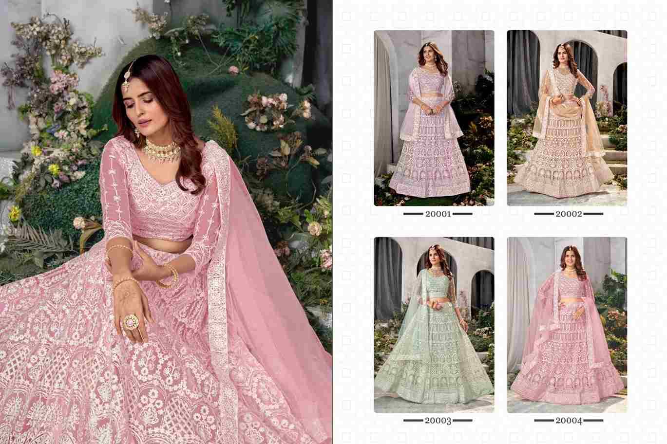 Zeeya Ishani By Varni Fabrics 20001 To 20004 Series Bridal Wear Collection Beautiful Stylish Colorful Fancy Party Wear & Occasional Wear Premium Net Lehengas At Wholesale Price