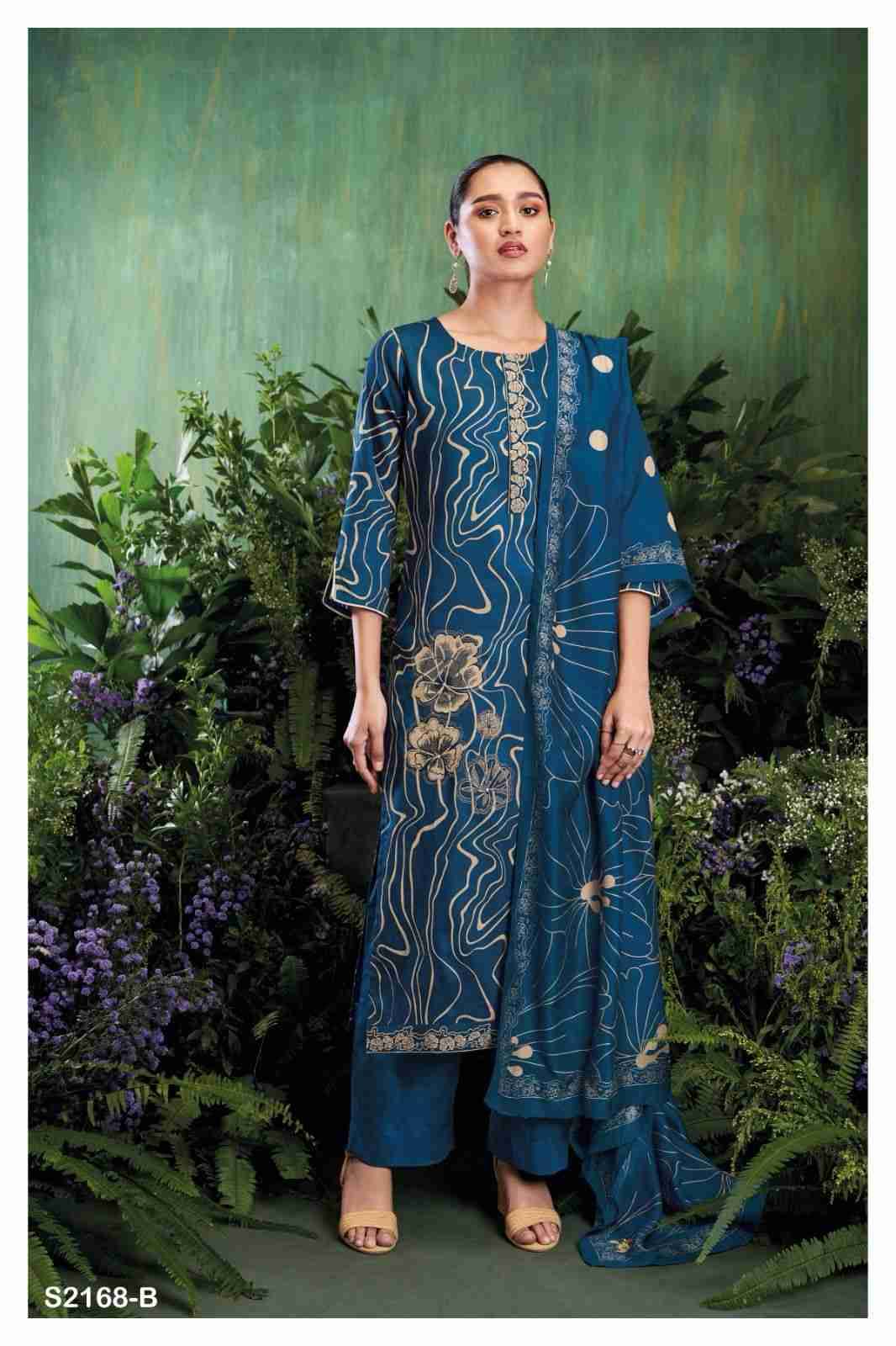 Lennox-2168 By Ganga Fashion 2168-A To 2168-D Series Beautiful Festive Suits Colorful Stylish Fancy Casual Wear & Ethnic Wear Cotton Silk Dresses At Wholesale Price