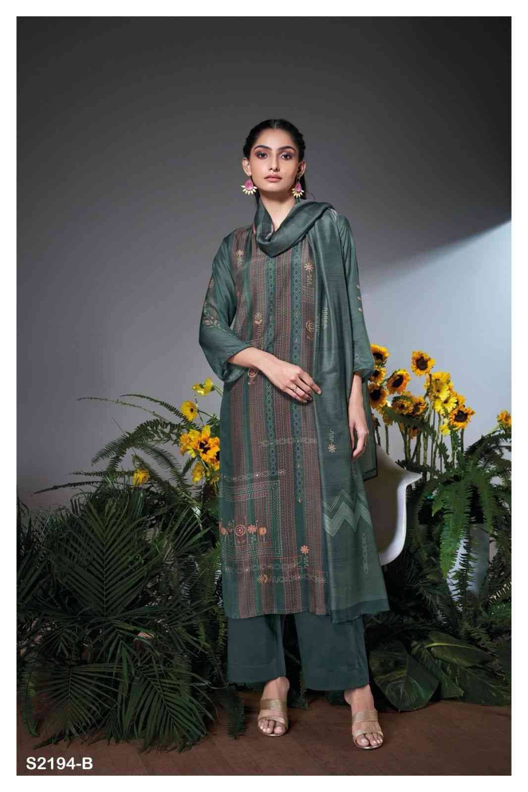 Agarsha-2194 By Ganga Fashion 2194-A To 2194-D Series Beautiful Festive Suits Colorful Stylish Fancy Casual Wear & Ethnic Wear Bemberg Silk Dresses At Wholesale Price