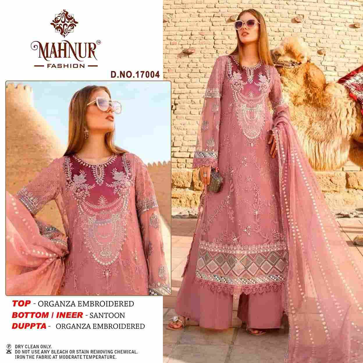 Emaan Adeel Premium Collection Vol-17 By Mahnur Fashion 17001 To 17004 Series Beautiful Stylish Pakistani Suits Fancy Colorful Casual Wear & Ethnic Wear & Ready To Wear Organza Embroidered Dresses At Wholesale Price