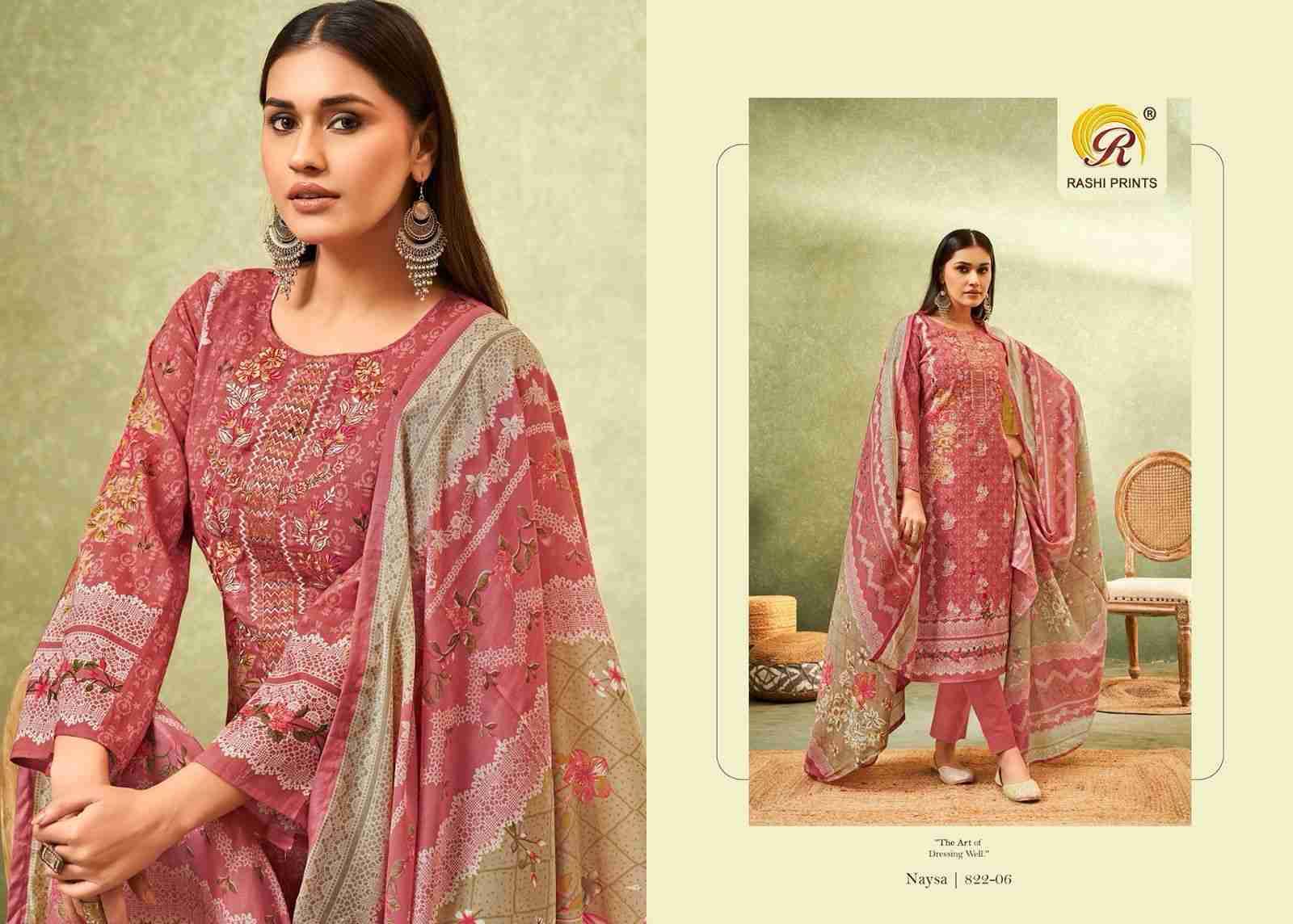 Naysa Vol-22 By Rashi Prints 822-01 To 822-08 Series Beautiful Festive Suits Stylish Fancy Colorful Casual Wear & Ethnic Wear Pure Cambric Cotton Dresses At Wholesale Price