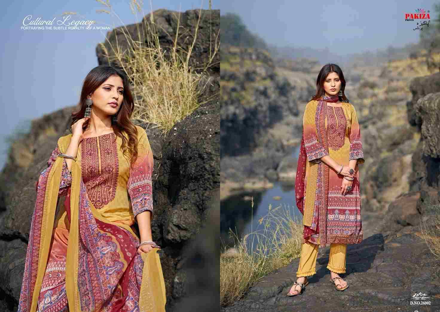 Gulnaz Vol-26 By Pakiza Prints 26001 To 26010 Series Beautiful Festive Suits Stylish Fancy Colorful Casual Wear & Ethnic Wear Royal Crepe Print Dresses At Wholesale Price