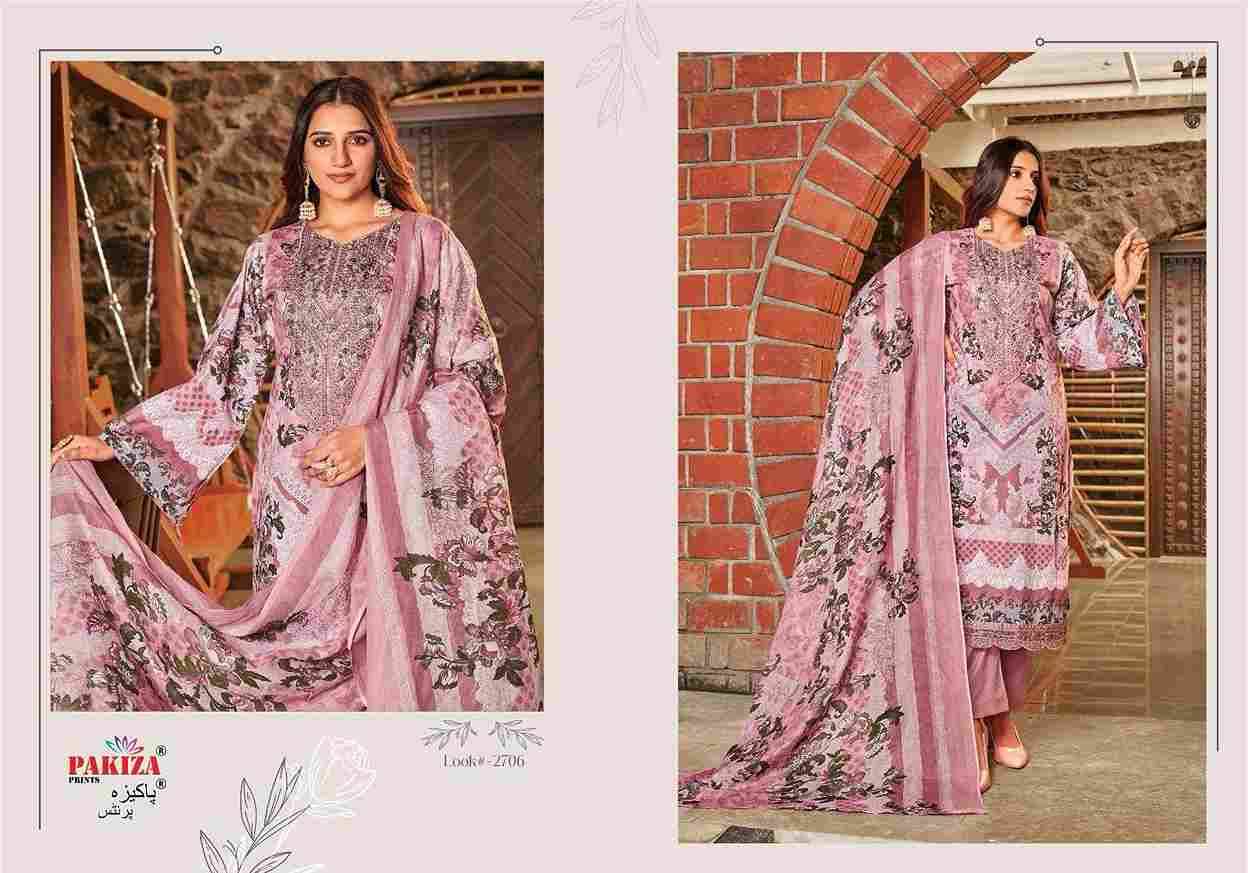 Haniya Hiba Vol-27 By Pakiza Prints 2701 To 2710 Series Beautiful Festive Suits Stylish Fancy Colorful Party Wear & Occasional Wear Lawn Cotton Dresses At Wholesale Price