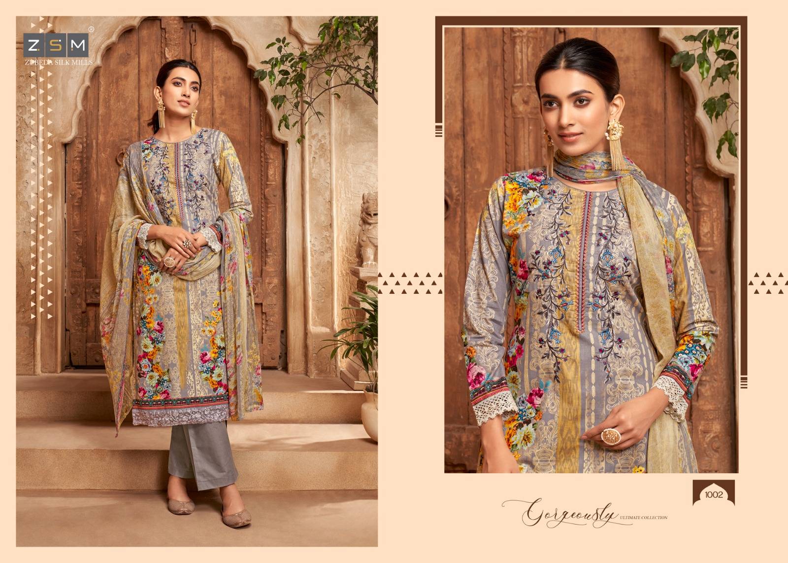 Maheen By Zsm 1001 To 1006 Series Beautiful Suits Colorful Stylish Fancy Casual Wear & Ethnic Wear Pure Lawn Cotton Printed Dresses At Wholesale Price