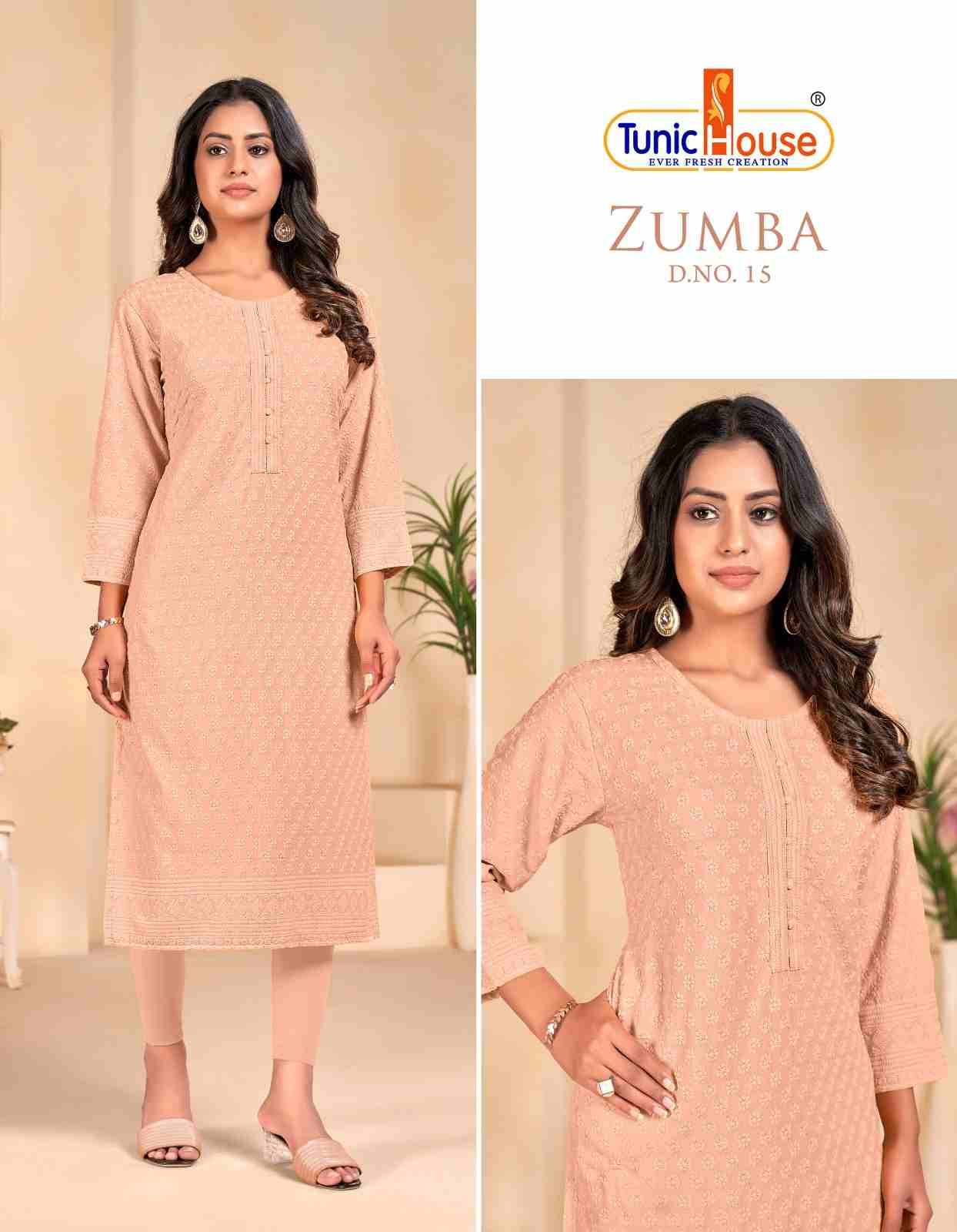 Zumba By Tunic House 01 To 15 Series Designer Stylish Fancy Colorful Beautiful Party Wear & Ethnic Wear Collection Viscose Rayon Kurtis At Wholesale Price
