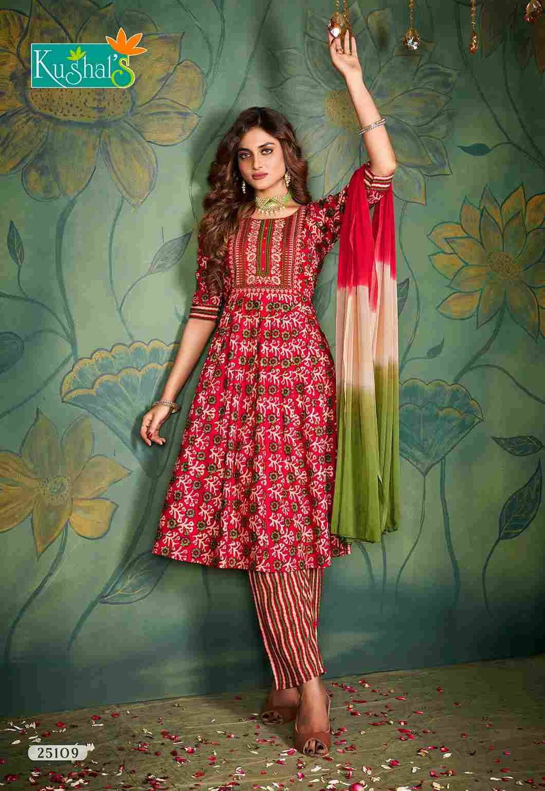 Noor By Kushals 25101 To 25110 Series Beautiful Festive Suits Colorful Stylish Fancy Casual Wear & Ethnic Wear Rayon Print Dresses At Wholesale Price