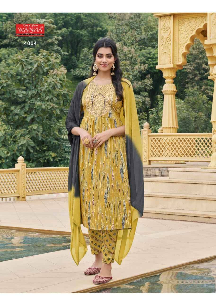 Kavya Vol-2 By Wanna 4001 To 4005 Series Beautiful Festive Suits Colorful Stylish Fancy Casual Wear & Ethnic Wear Rayon Print Dresses At Wholesale Price