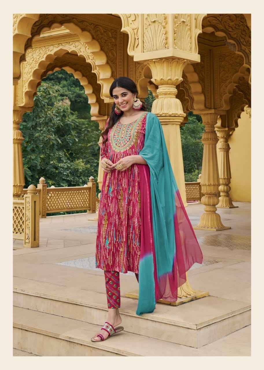 Kavya Vol-2 By Wanna 4001 To 4005 Series Beautiful Festive Suits Colorful Stylish Fancy Casual Wear & Ethnic Wear Rayon Print Dresses At Wholesale Price