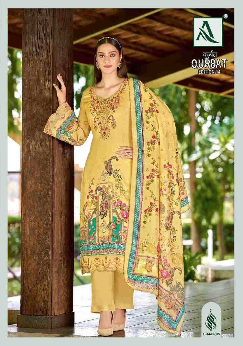 Qurbat Vol-14 By Alok Suit 1446-001 To 1446-008 Series Beautiful Festive Suits Colorful Stylish Fancy Casual Wear & Ethnic Wear Pure Jam Cotton Dresses At Wholesale Price