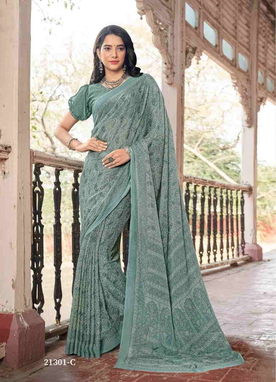 Star Chiffon Vol-94 By Ruchi Sarees 21301-A To 21303-D Series Indian Traditional Wear Collection Beautiful Stylish Fancy Colorful Party Wear & Occasional Wear Chiffon Sarees At Wholesale Price