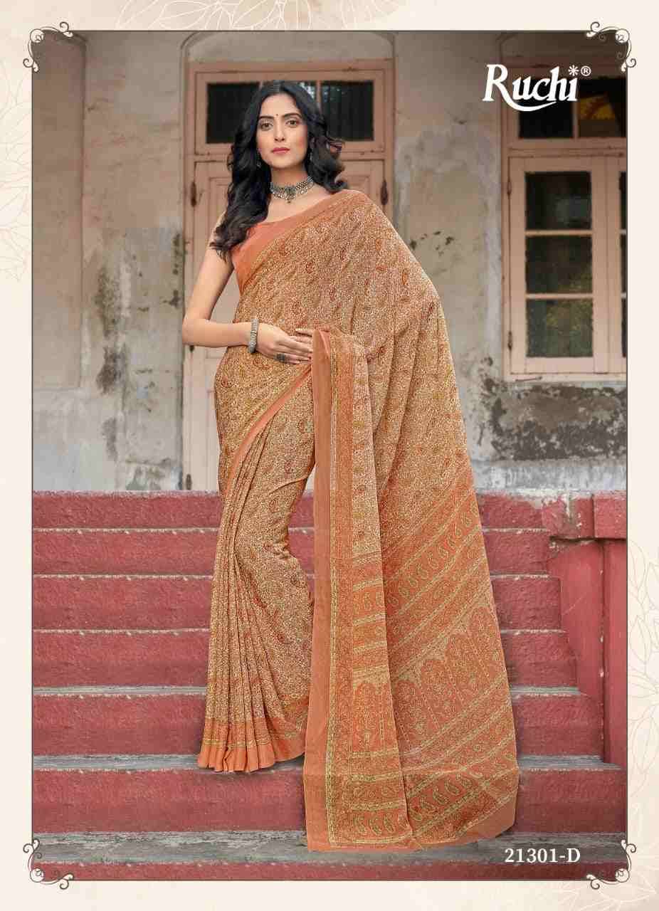 Star Chiffon Vol-94 By Ruchi Sarees 21301-A To 21303-D Series Indian Traditional Wear Collection Beautiful Stylish Fancy Colorful Party Wear & Occasional Wear Chiffon Sarees At Wholesale Price