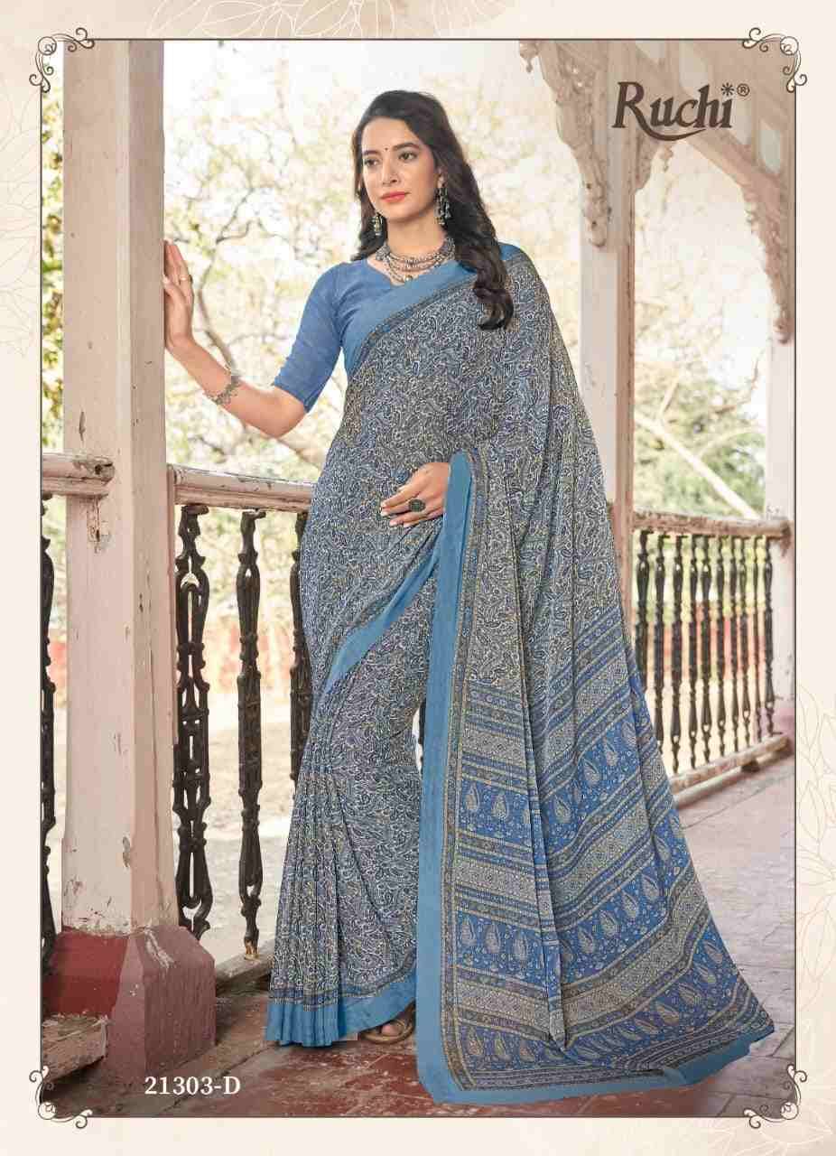 Star Chiffon Vol-94 By Ruchi Sarees 21301-A To 21303-D Series Indian Traditional Wear Collection Beautiful Stylish Fancy Colorful Party Wear & Occasional Wear Chiffon Sarees At Wholesale Price