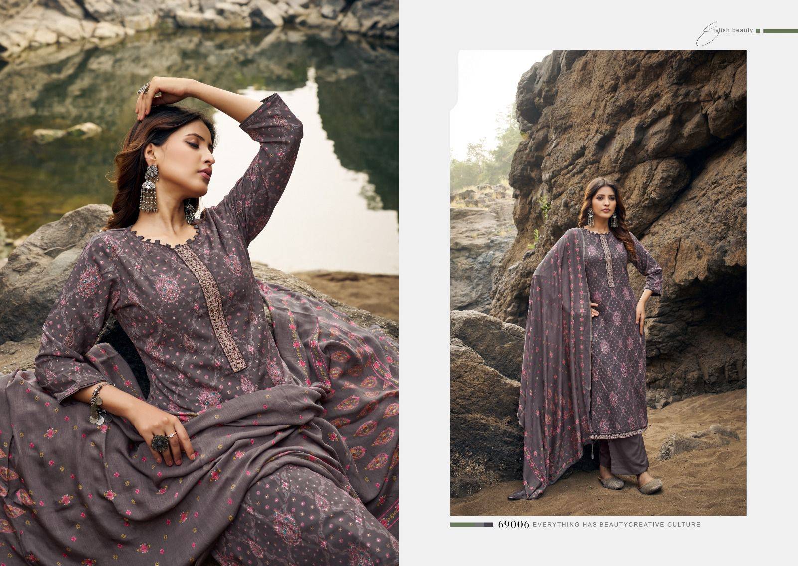 Parina By Siyoni 69001 To 69008 Series Beautiful Festive Suits Colorful Stylish Fancy Casual Wear & Ethnic Wear Pure Cotton Silk Digital Prnt Dresses At Wholesale Price