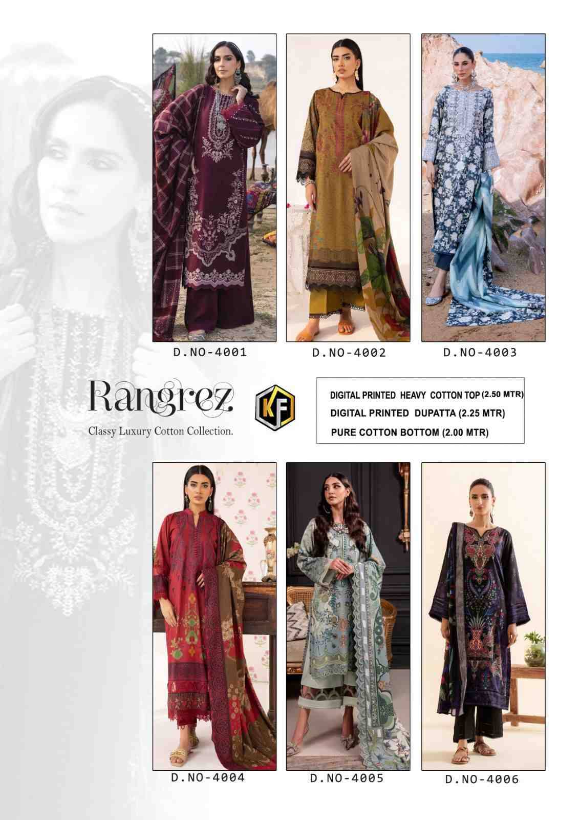 Rangrez Vol-4 By Keval Fab 4001 To 4006 Series Beautiful Festive Suits Stylish Fancy Colorful Casual Wear & Ethnic Wear Heavy Cotton Print Dresses At Wholesale Price