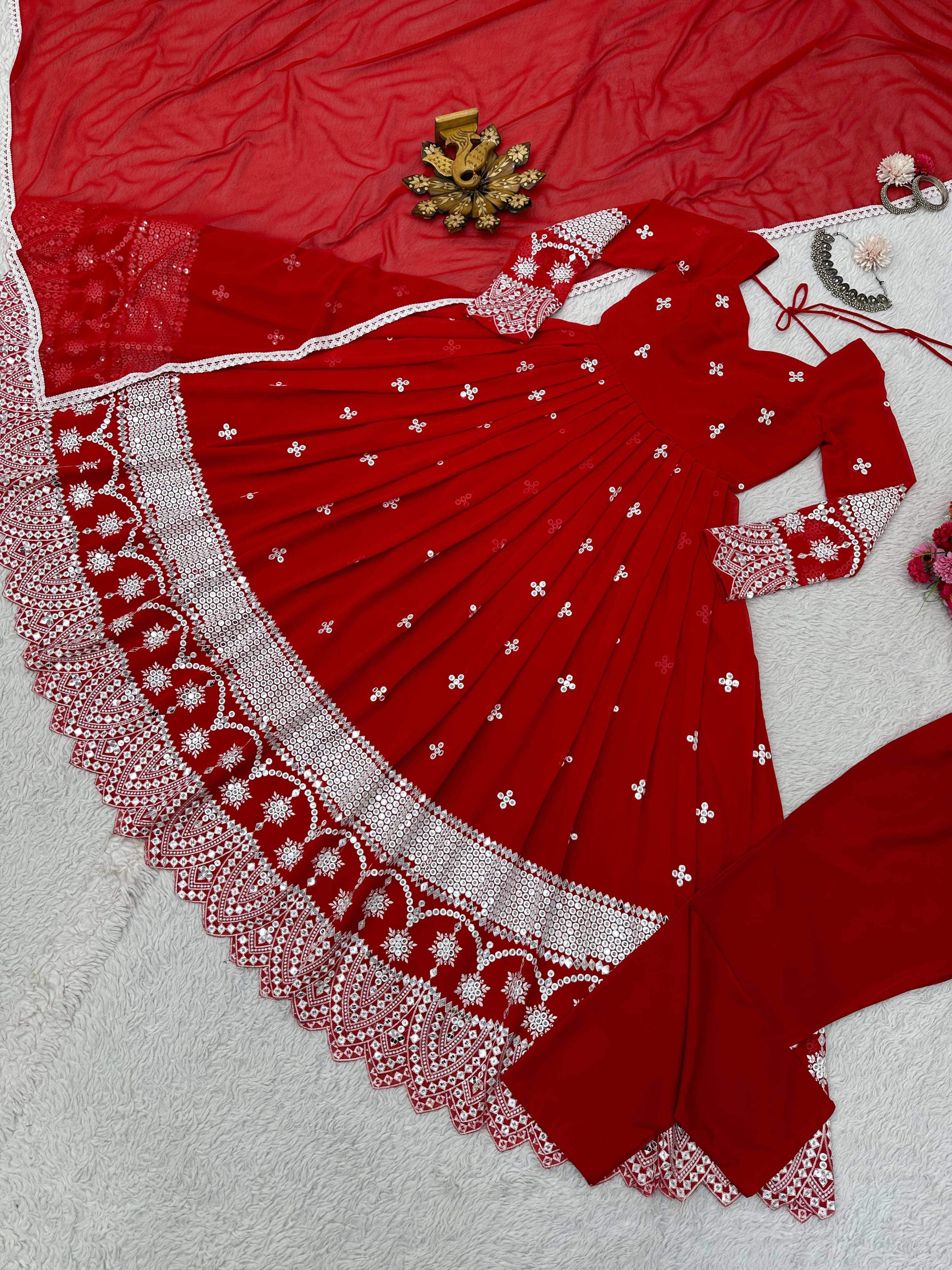 1394 By Fashid Wholesale 01 To 02 Series Beautiful Anarkali Suits Colorful Stylish Fancy Casual Wear & Ethnic Wear Faux Georgette Dresses At Wholesale Price