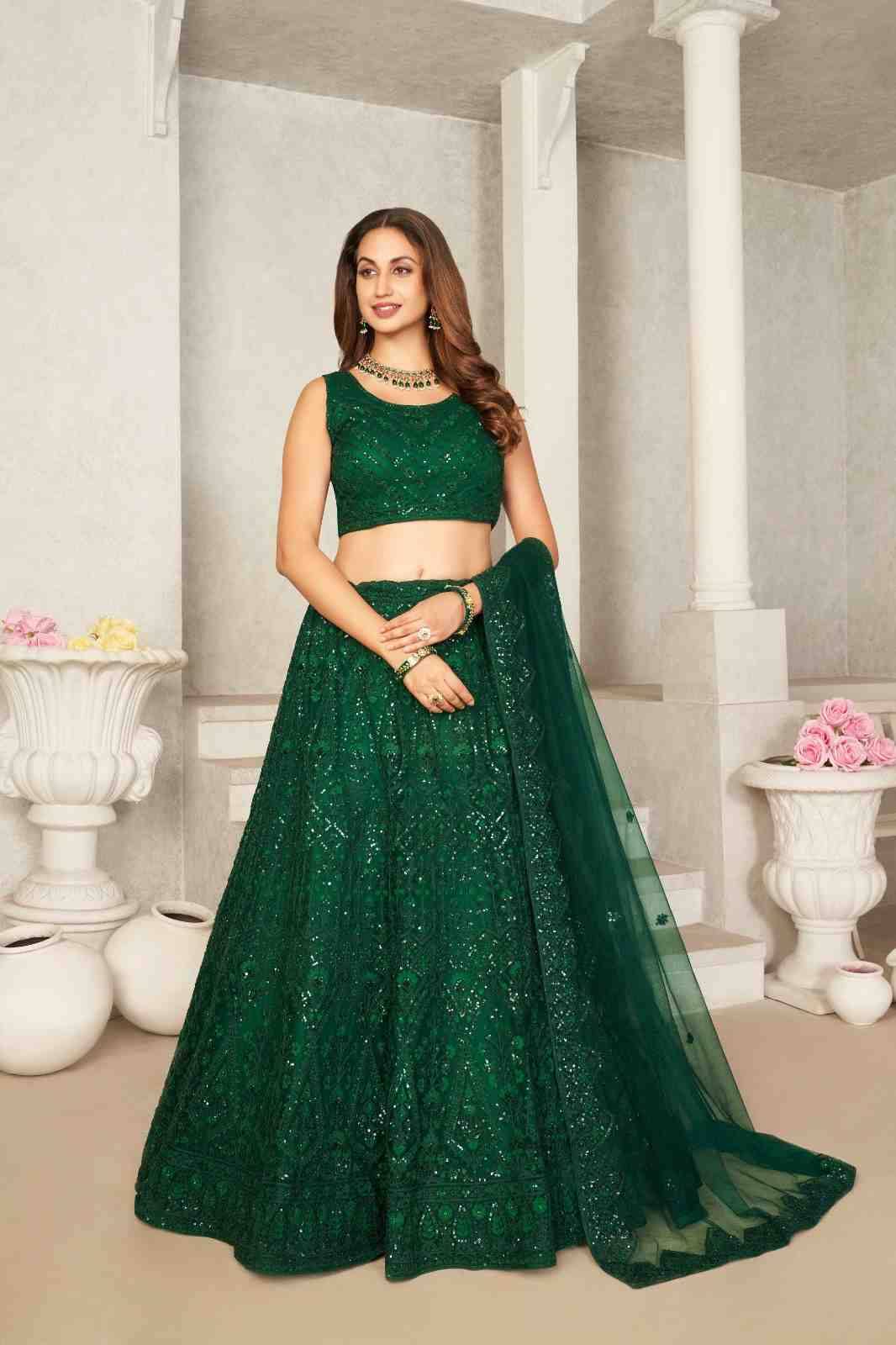 Naari By Fashid Wholesale 9201 To 9209 Series Wear Collection Beautiful Stylish Colorful Fancy Party Wear & Occasional Wear Net/Crepe Lehengas At Wholesale Price