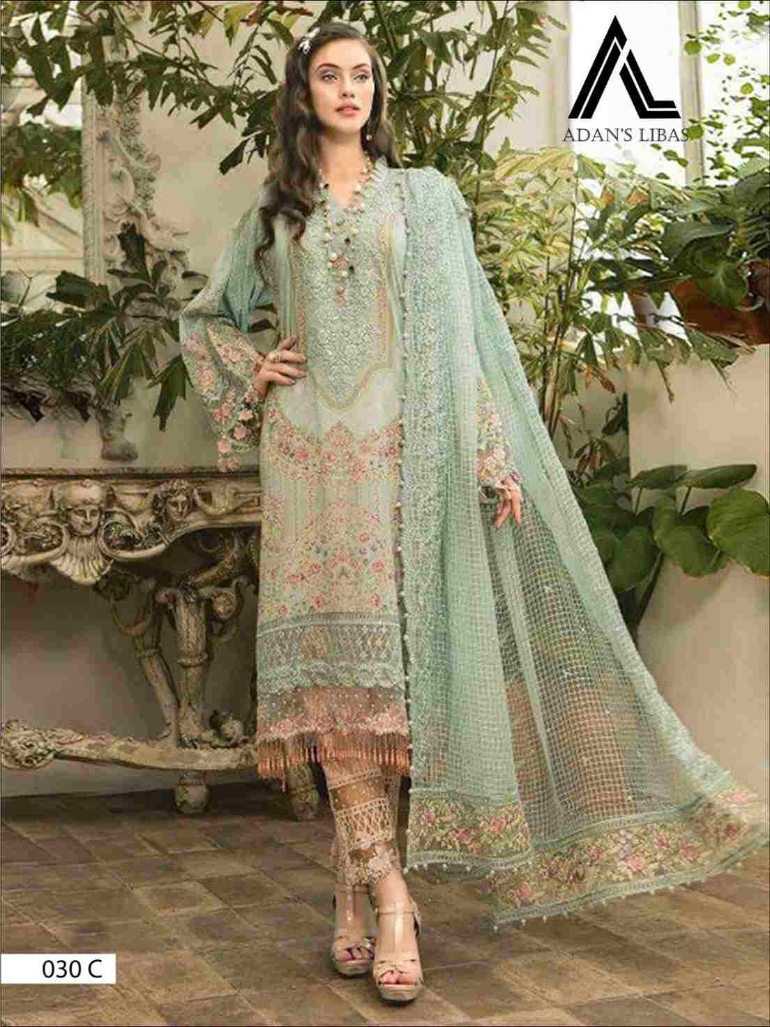 Maria-030 Colours By Adans Libas 030-A To 030-C Series Beautiful Pakistani Suits Colorful Stylish Fancy Casual Wear & Ethnic Wear Pure Cotton Print With Embroidered Dresses At Wholesale Price