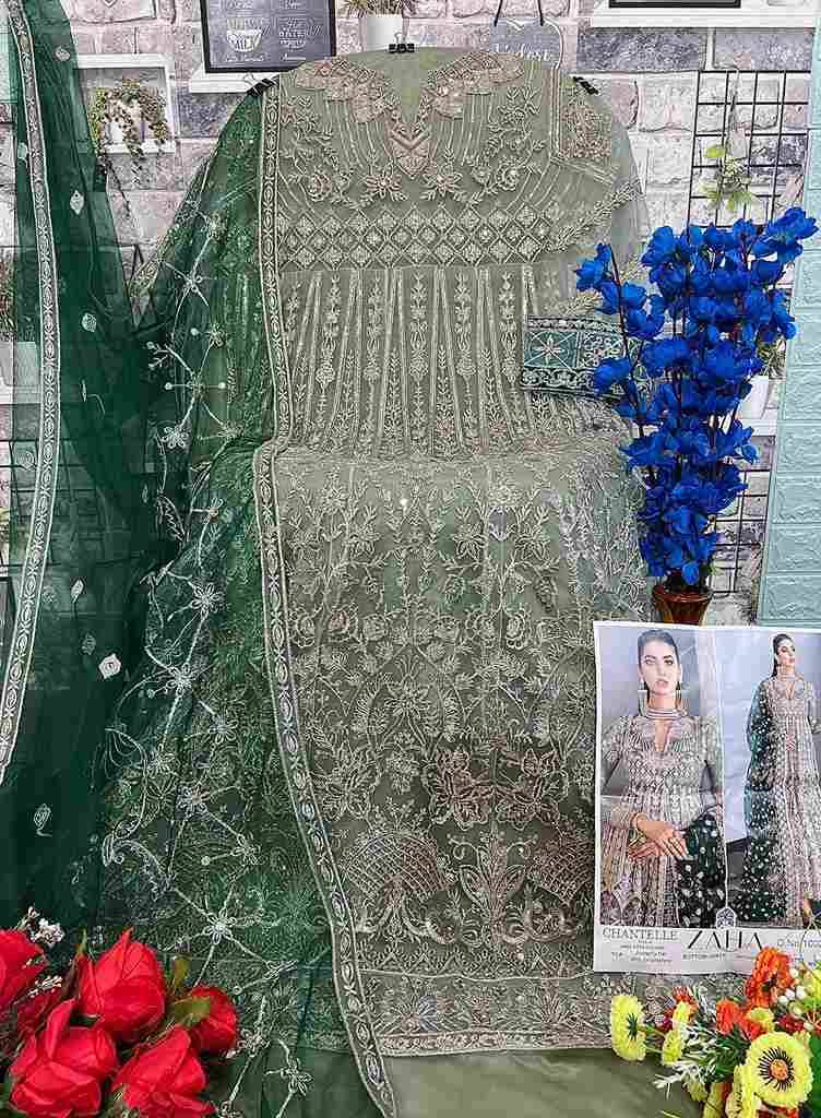 Chantelle Vol-4 Colours By Zaha 10025- A To 10025-D Series Designer Pakistani Suits Beautiful Fancy Stylish Colorful Party Wear & Occasional Wear Net With Embroidery Dresses At Wholesale Price