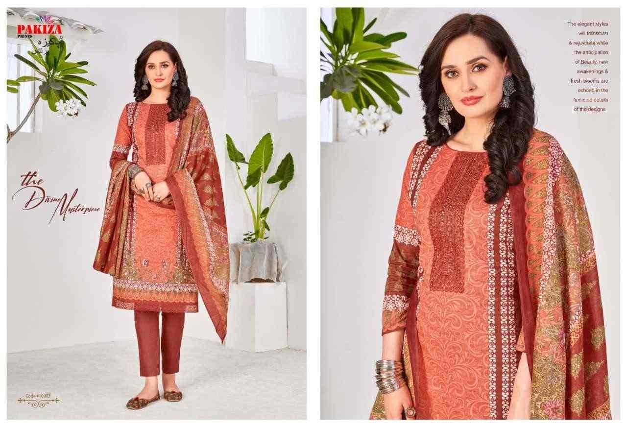 Volume Vol-10 By Pakiza Prints 10001 To 10010 Series Beautiful Festive Suits Colorful Stylish Fancy Casual Wear & Ethnic Wear Lawn Cotton Print Dresses At Wholesale Price