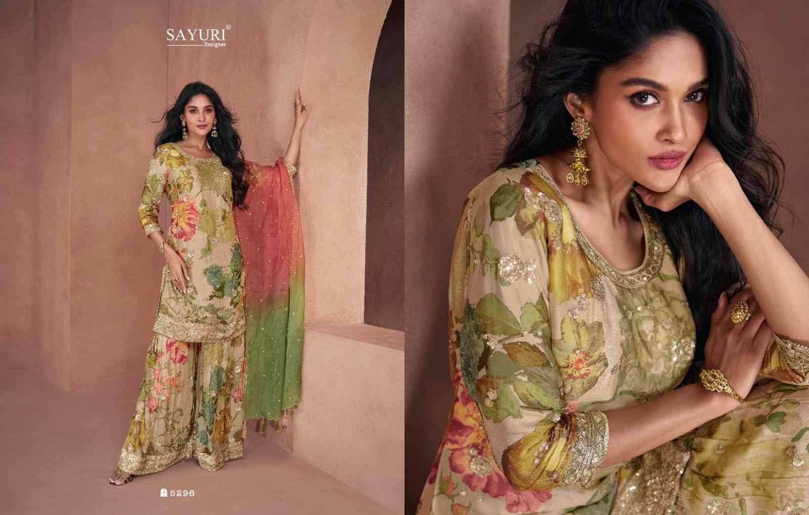 Lotus Nx By Sayuri 5296 To 5297 Series Beautiful Sharara Suits Colorful Stylish Fancy Casual Wear & Ethnic Wear Organza Silk Dresses At Wholesale Price