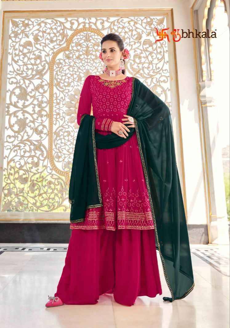 Flory Vol-37 By Shubhkala 4931 To 4935 Series Beautiful Sharara Suits Colorful Stylish Fancy Casual Wear & Ethnic Wear Georgette Dresses At Wholesale Price