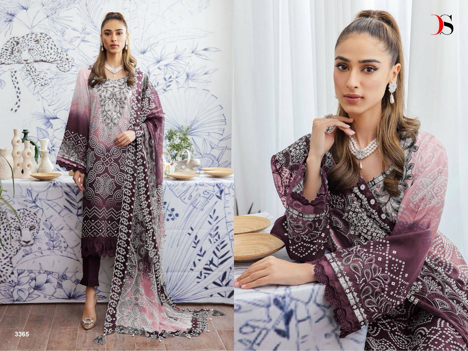 Nureh Gardenia-24 By Deepsy Suits 3361 To 3368 Series Designer Pakistani Suits Beautiful Fancy Stylish Colorful Party Wear & Occasional Wear Pure Cotton With Embroidery Dresses At Wholesale Price