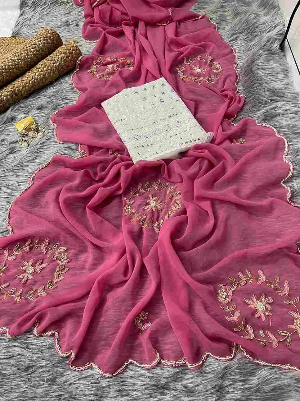 Drishti By Fashid Wholesale 01 To 05 Series Indian Traditional Wear Collection Beautiful Stylish Fancy Colorful Party Wear & Occasional Wear Georgette Silk Sarees At Wholesale Price