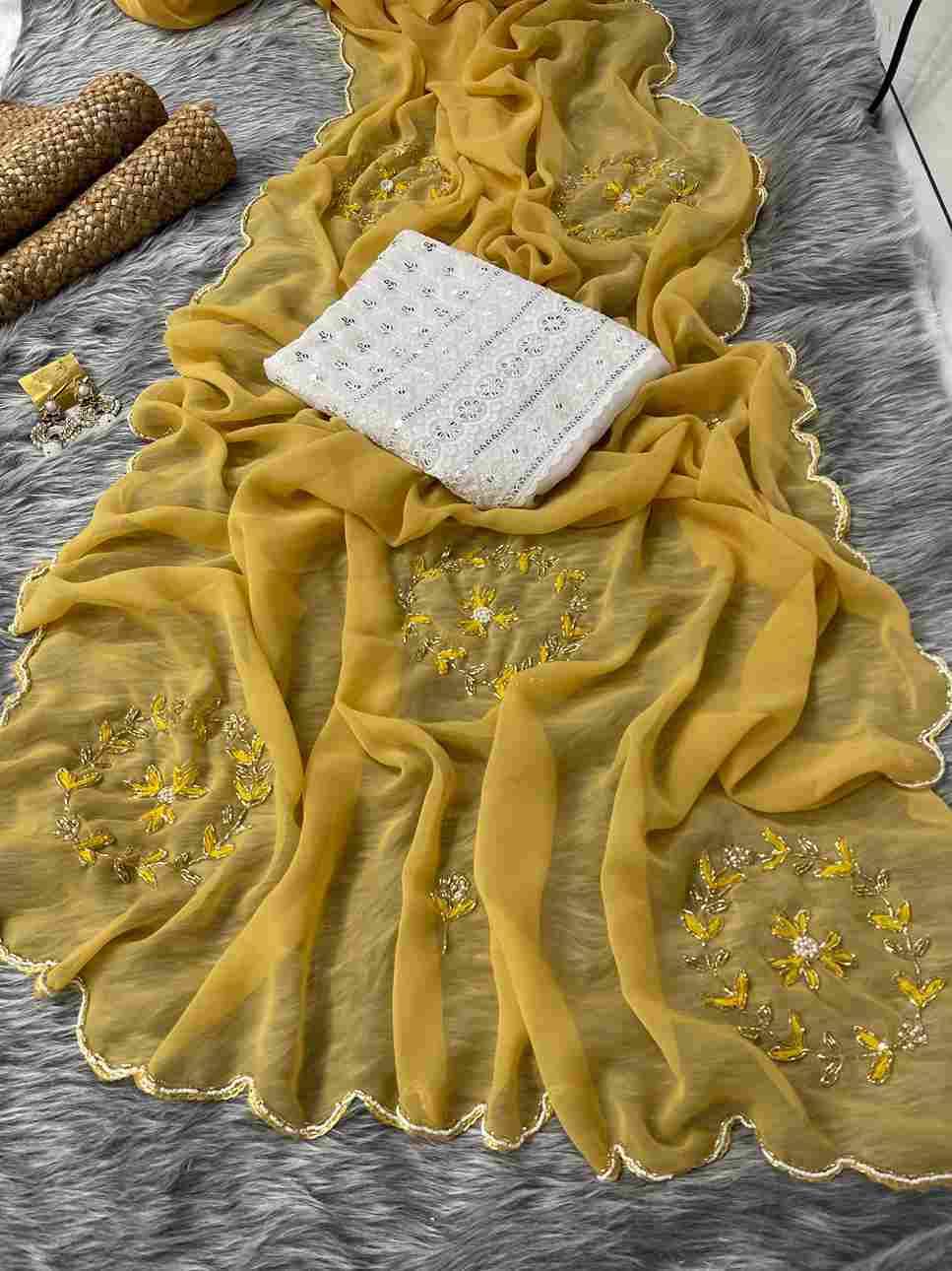 Drishti By Fashid Wholesale 01 To 05 Series Indian Traditional Wear Collection Beautiful Stylish Fancy Colorful Party Wear & Occasional Wear Georgette Silk Sarees At Wholesale Price