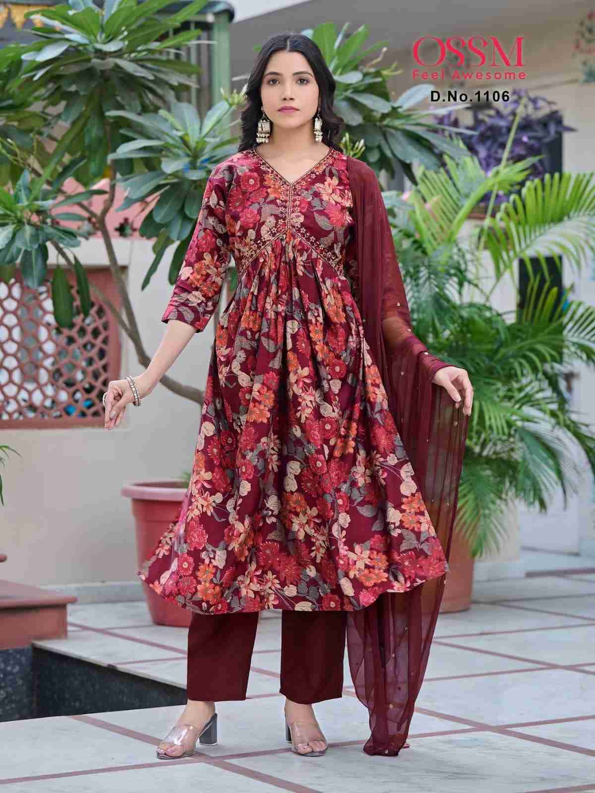 Resham Vol-11 By Ossm 1101 To 1106 Series Beautiful Suits Colorful Stylish Fancy Casual Wear & Ethnic Wear Modal Chanderi Print Dresses At Wholesale Price